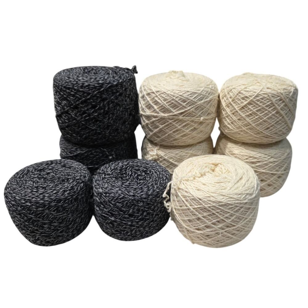 Repurposed sweater yarn cake/skein lot of cotton blends old navy St.‎ John's bay